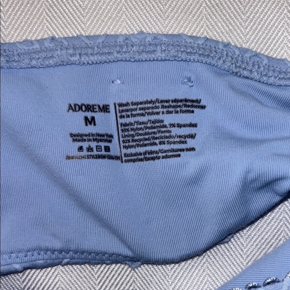 Adore Me Blue Lace Bralette with Wide Straps - Picture 4 of 6